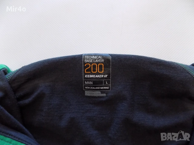 блуза icebreaker gt 200 merino wool фанела горнище худи суичър екип елек туризъм мъжка оригинална L, снимка 6 - Спортни дрехи, екипи - 46814192