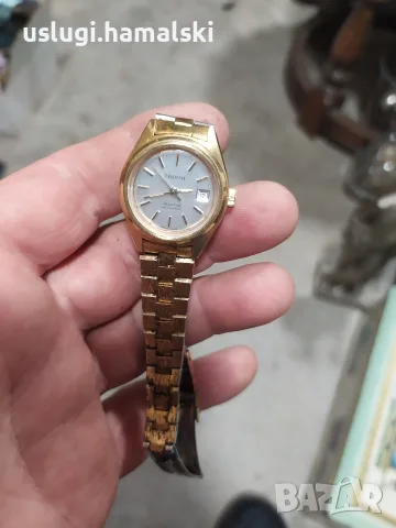 Позлатен часовник Tissot автомат, снимка 2 - Антикварни и старинни предмети - 55654343