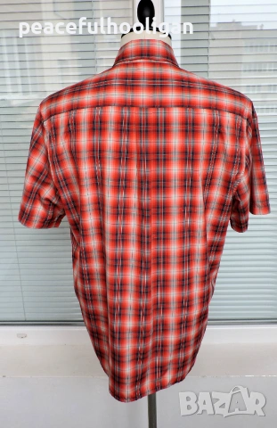 Odlo мъжка карирана риза – M/L (oversized | premium outdoor), снимка 5 - Ризи - 54986140