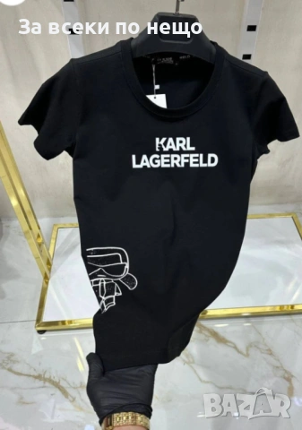 Karl Lagerfeld Дамска Тениска👚Дамска Блуза С Къс Ръкав Карл Лагерфелд Код A1437