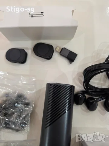 Безжичен лавалиерен микрофон, комплект 2 броя, USB, активна шумопотискаща технология, снимка 8 - Микрофони - 55613718