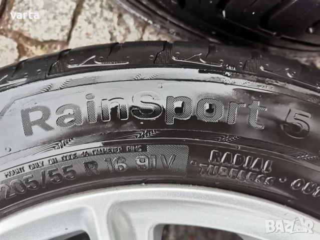 4бр ЛЕТИ джанти 16" 5Х112 ALUETT с гуми 205/55/16 UNIROYAL за VW Audi, снимка 12 - Гуми и джанти - 55338797