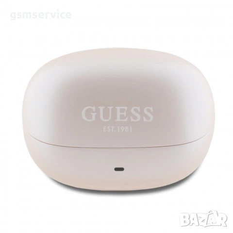	БЕЗЖИЧНИ СЛУШАЛКИ Bluetooth GUESS TWS SCRIPT PINK, снимка 4 - Bluetooth слушалки - 54595953