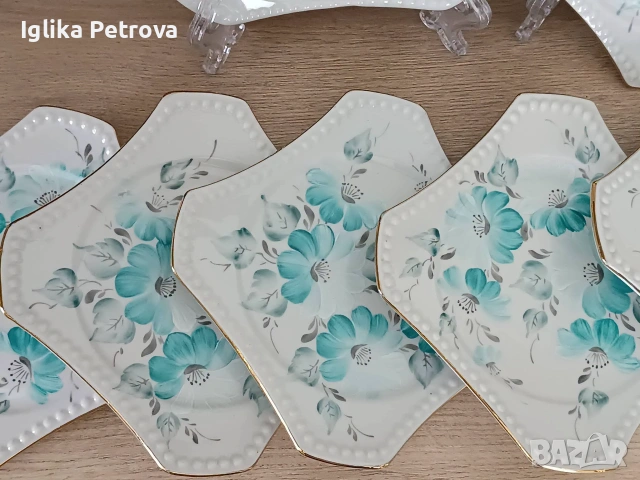 Сервиз за десерт Изида, снимка 10 - Антикварни и старинни предмети - 54982334