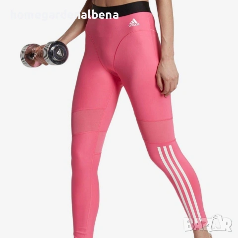 ADIDAS Hyperglam 3-Stripes 7/8 дамски клин висока талия розов фитнес йога