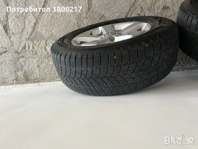 Лети оригинални джанти със зимни гуми за Volkswagen, снимка 6 - Гуми и джанти - 55529775