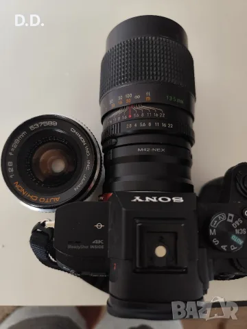 М42 обективи Chinon F2.8 28mm & 135mm