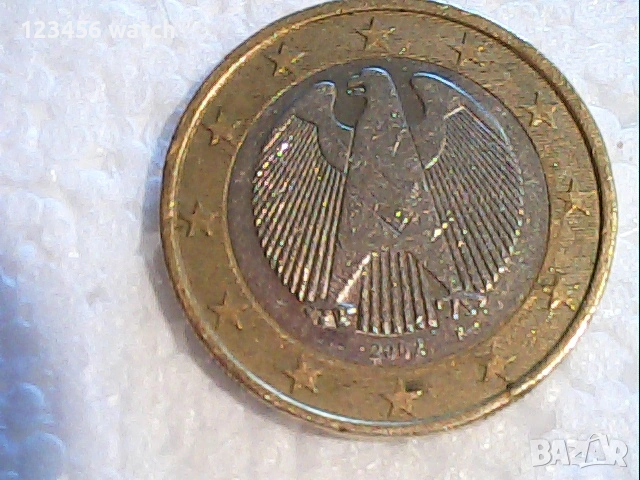 германска монета със дивект 1 евро 2002