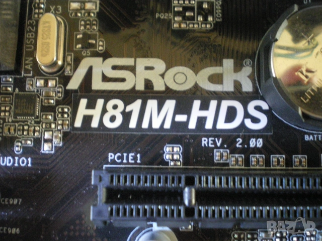 Дънна платка ASRock H81M-HDS R2.0 + i3-4170, снимка 2 - Дънни платки - 55244398
