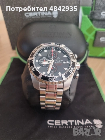 Certina Automatic DS Action Diver Chronograph/Мъжки швейцарски часовник / Автоматичен Хронограф/, снимка 2 - Мъжки - 54727759