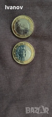 Монети 1 евро Монако 