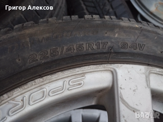 Лети джанти Seat Sport,  225/45 R17 , снимка 2 - Гуми и джанти - 55013117