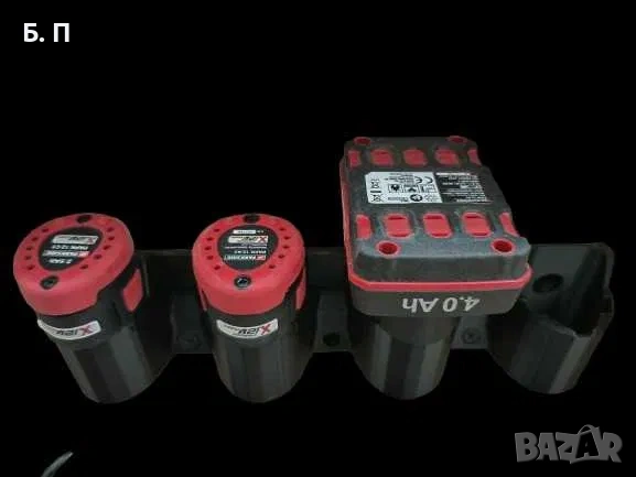 Стойки за 4 батерии Parkside, снимка 5 - Винтоверти - 54154305