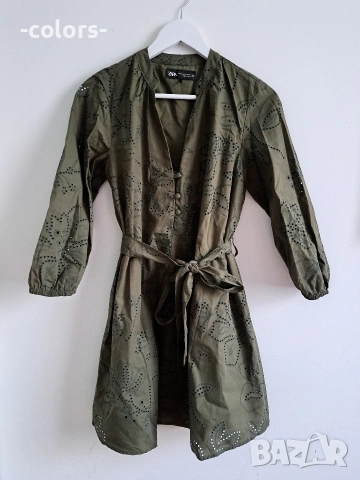 Рокля Zara с шифли, снимка 3 - Рокли - 55138463