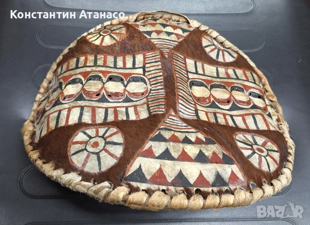 Стар Африкански щит на Маасай, снимка 3 - Антикварни и старинни предмети - 54621802