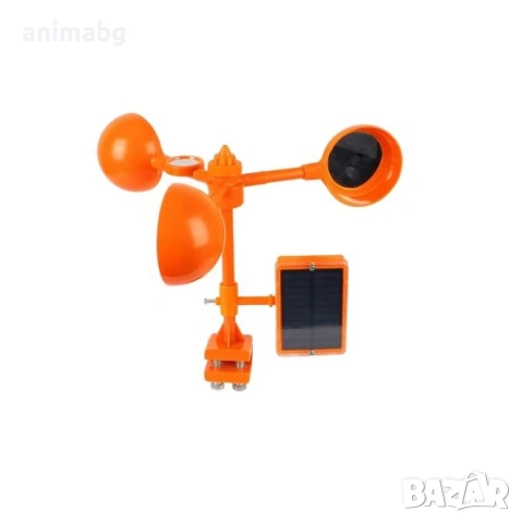 ANIMABG Уред за прогонване на птици със соларно захранване, Движение от вятъра