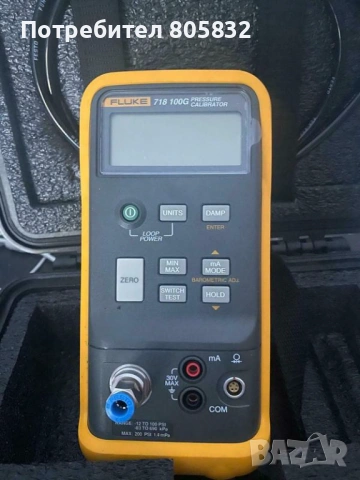 Fluke 718 100G Калибратор за налягане с вградена помпа, 4-20 mA