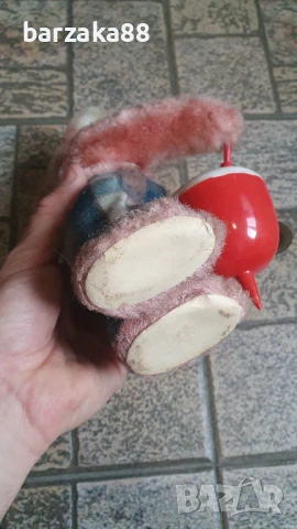 Стара играчка Заек барабанист, снимка 6 - Колекции - 54525852