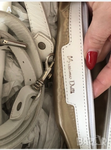 Дамска чанта естествена кожа Massimo Dutti, снимка 8 - Чанти - 30371107