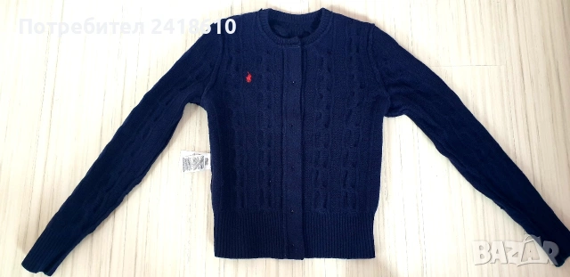POLO Ralph Lauren Cable Wool / Cashmere Knit Womens Size XXS ОРИГИНАЛ! Дамска Жилетка, снимка 8 - Жилетки - 53579128