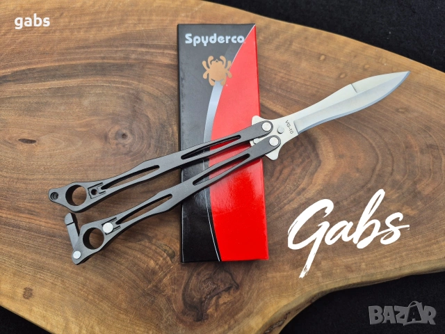 Сгъваем нож пеперуда Spyderco SpyderFly Butterfly B01P, снимка 2 - Ножове - 54751743