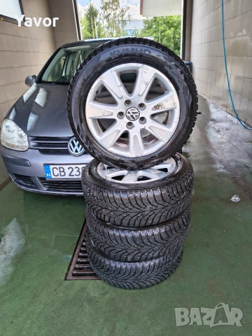 Алуминиеви джанти 5х112 с гуми  KUMHO 16" 205/55/16, снимка 2 - Гуми и джанти - 54127616
