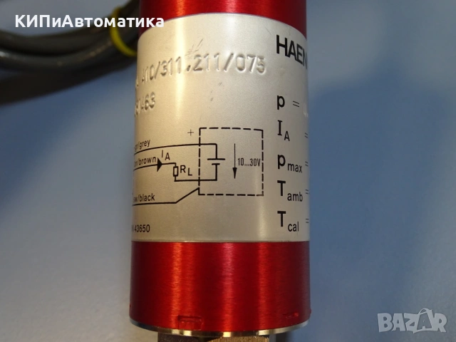 датчик за налягане HAENNI EDA410/311.211/075 Pressure Transducer 0-10Bar, снимка 4 - Резервни части за машини - 54205322