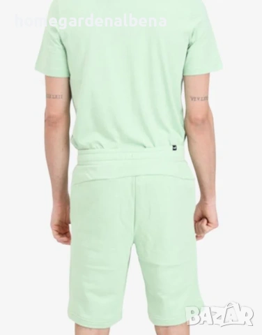 PUMA Essentials+ 2 Color Logo мъжки къси панталони зелени спорт, снимка 2 - Къси панталони - 54441527