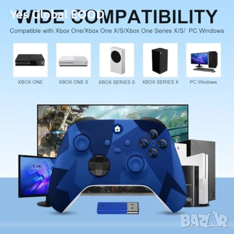 SWCTIM безжичен Xbox контролер Camo Blue, снимка 2 - Аксесоари - 53984190
