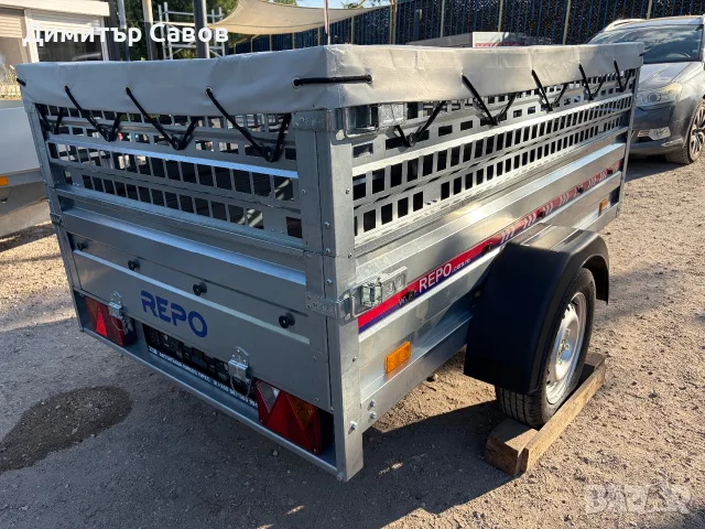 Туристическо ремарке REPO RPP с допълнителни канати и плосък брезент до 750 kg., снимка 8 - Ремаркета - 55666660