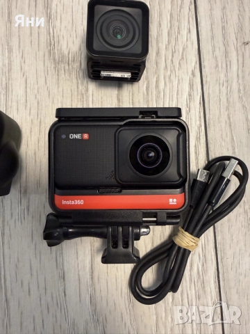 Спортна видеокамера Insta360 ONE Rs Twin Edition, 5.7K, 360°, 4K Wide Angle, Waterproof, HDR, Черен, снимка 2 - Камери - 55563296