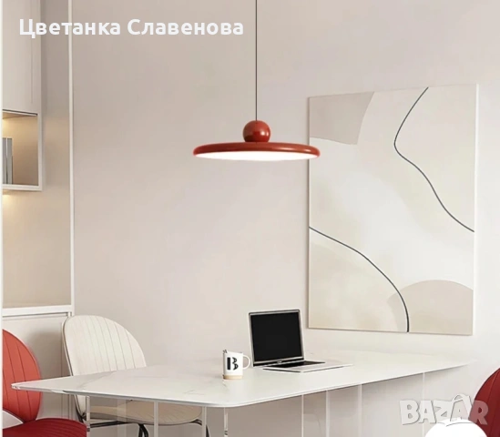 Висяща лампа  36W LED димируема регулируема височина, акрилно и метално таванно осветително тяло , снимка 7 - Друга електроника - 54354830