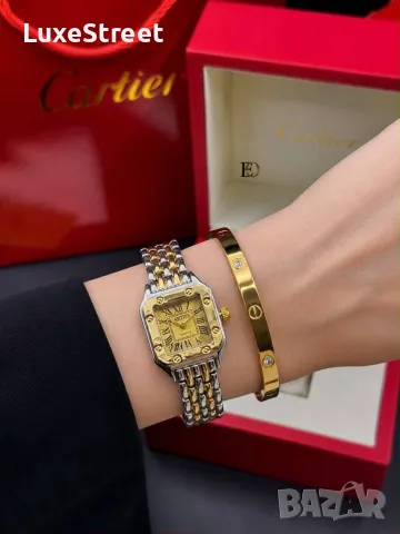 Cartier 🤍 Дамски Часовник + Гривна , снимка 15 - Дамски - 55336469