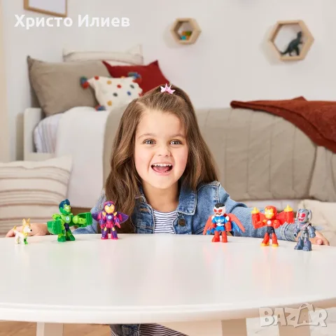  Железният Човек и невероятните му приятели HASBRO Iron man 5 героя с аксесоари, снимка 3 - Фигурки - 55568914