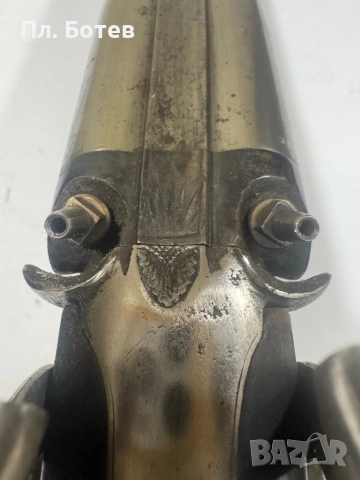 Уникална двуцевна пушка, снимка 6 - Антикварни и старинни предмети - 54059153