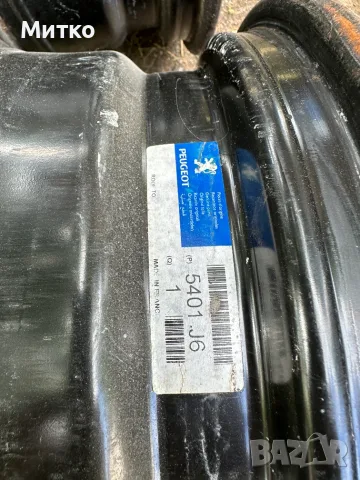 Железни джанти 16 4x108, снимка 3 - Гуми и джанти - 55430356