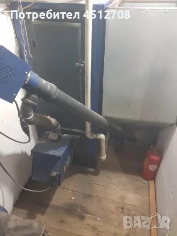 Котел на пелети и дърва с горелка и бункер 25KW, снимка 3 - Отоплителни печки - 55658386