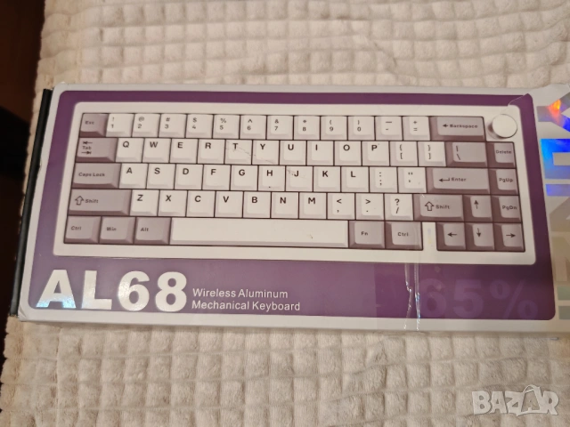 YUNZII AL68 65% алуминиева механична клавиатура RGB Wireless Aluminum Mechanical Keyboard