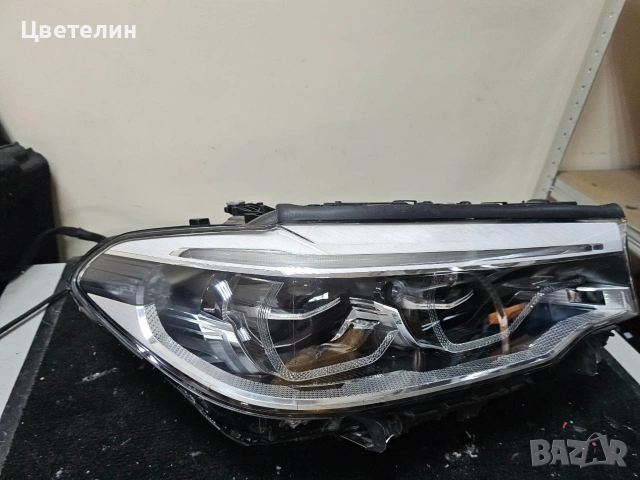 Десен фар фарове BMW 5 G30 G31 LED desen far бмв 5 г30, снимка 8 - Части - 54561548