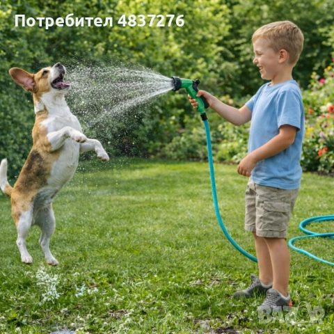 Гъвкъв градински маркуч с медни накрайници, снимка 13 - Напояване - 55070596