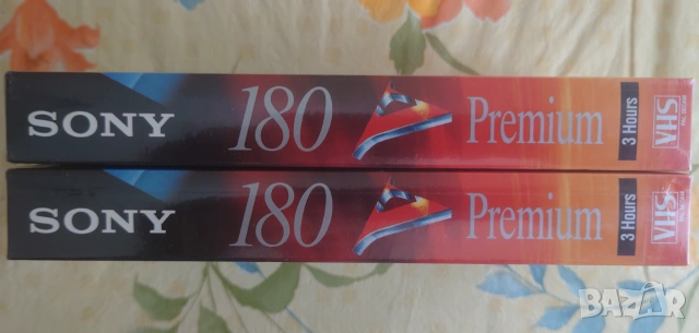 Видео касети VHS Sony Premium 240 min и 180 min, снимка 6 - Плейъри, домашно кино, прожектори - 55155655