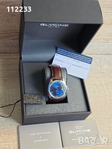 БАРТЕР Glycine Combat Classic 40 Moonphase Watch, снимка 4 - Мъжки - 54689832