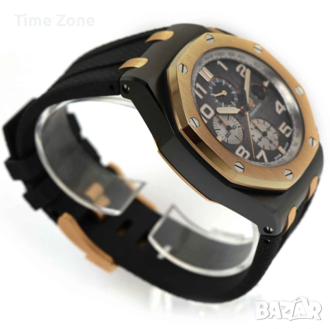 Audemars Piguet Royal Oak Offshore Chronograph 44mm Black Pink Gold Различни Варианти, снимка 4 - Мъжки - 54047710