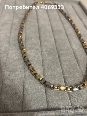 Златен ланец 37.03гр 14к 66см, снимка 5 - Колиета, медальони, синджири - 54175786