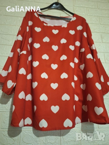 СТРАХОТНА НОВА ТУНИКА 3XL- 4XL, снимка 5 - Туники - 54504718
