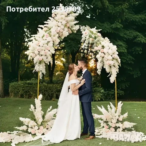 Метална стойка за балони – 2 бр. (183 и 243 см) | Асиметрична арка за балони, снимка 4 - Декорация - 55523777