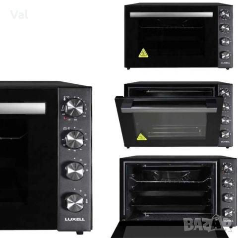 МИНИ ФУРНА , 70л ЧЕРЕН ГРАНИТ LX-9325CTDB,ЧЕРЕН INOX LUXELLLX-9325-CTDX, снимка 7 - Печки, фурни - 54760026