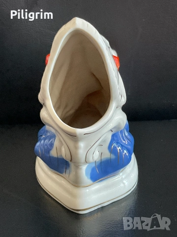 Порцеланова салфетница "Рибка", Коростен, Украйна, 60-те години на ХХ век., снимка 2 - Колекции - 55089956