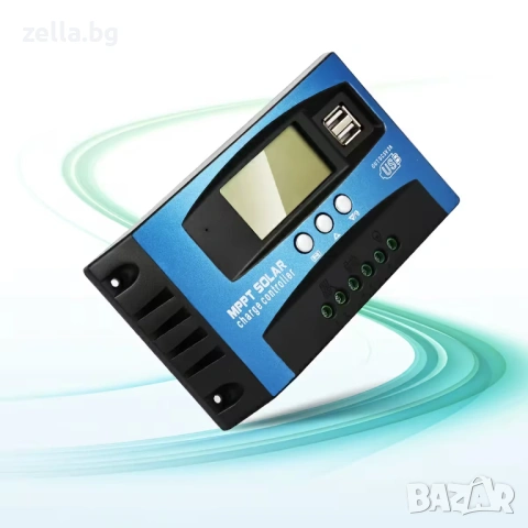 Соларен MPPT контролер 100A 12V/24V – за панели до 50V, LCD дисплей, пълна защита, за off-grid 10292, снимка 7 - Резервни части за телефони - 54663100