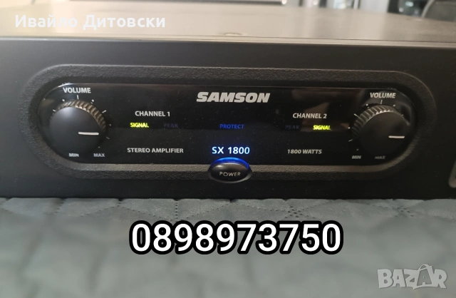 Стъпало Усилвател "SAMSON", снимка 2 - Аудиосистеми - 54011403